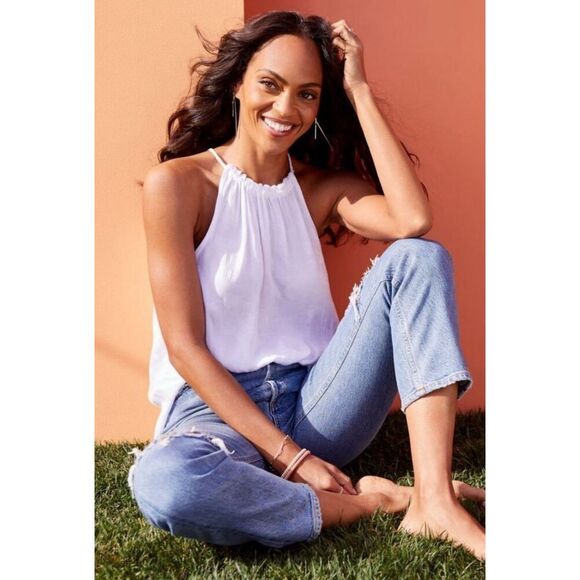 cloth & stone Tops - Evereve Cloth & Stone Textured Halter Neck Size S